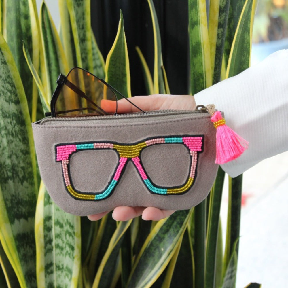 Sunglass Cover- L. Grey Multi