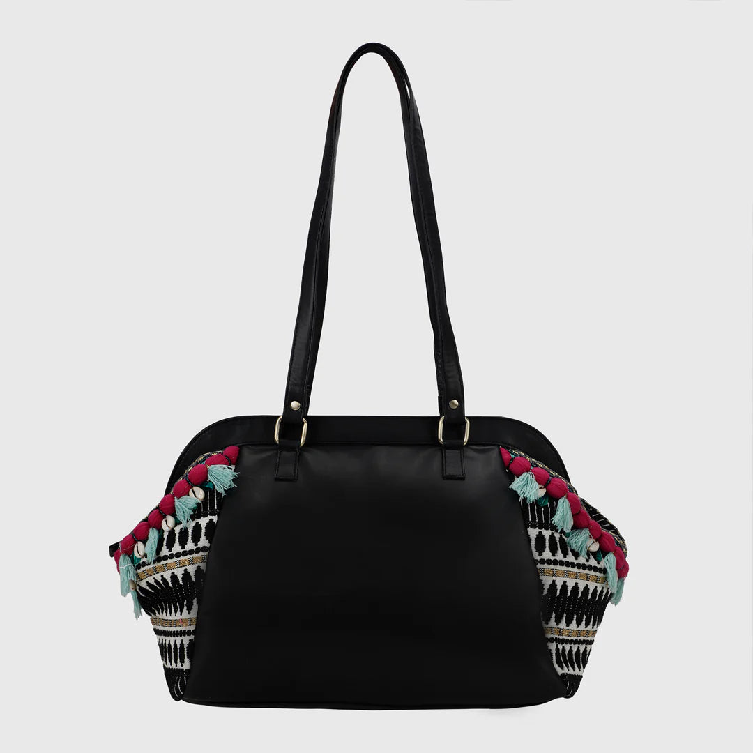 Boho Weekender Bag - Black