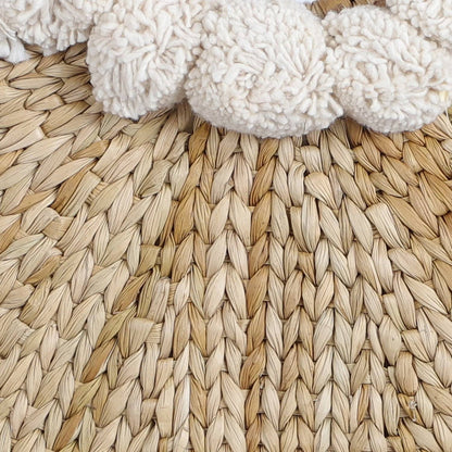 Boho Shopping Bag with Pompom